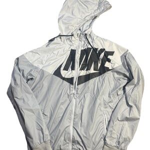 Rare VTG 80s Nike Windrunner GX1 Windbreaker Jacket Gray White Nylon (M)